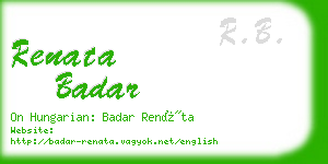 renata badar business card